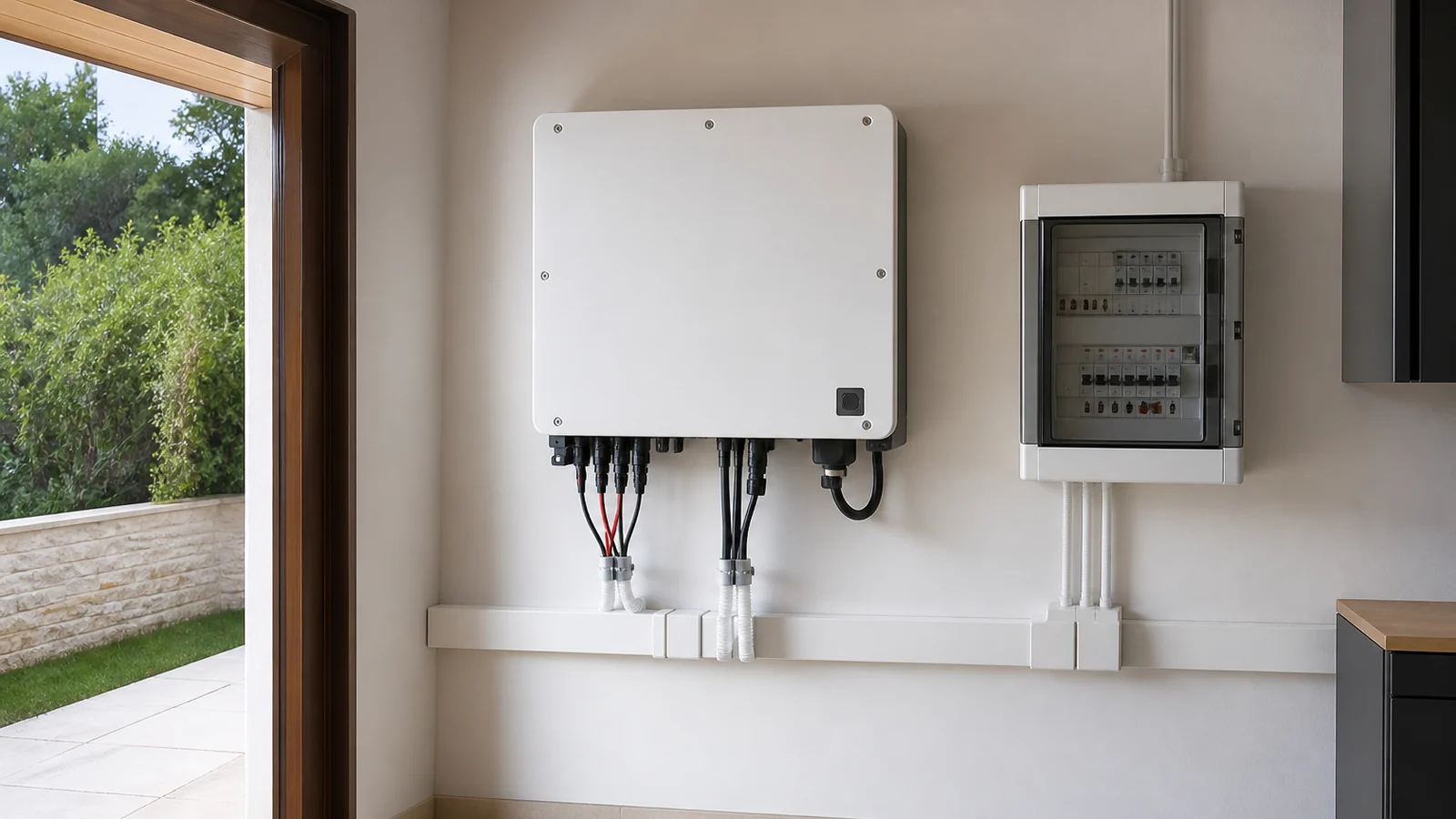 Onduleur solaire installé dans un local technique